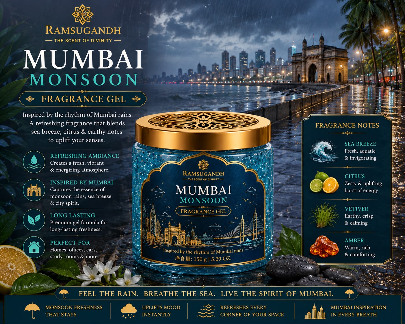 Mumbai Monsoon Fragrance Gel