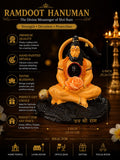 Ramdoot Hanuman Idol with Lotus Diya