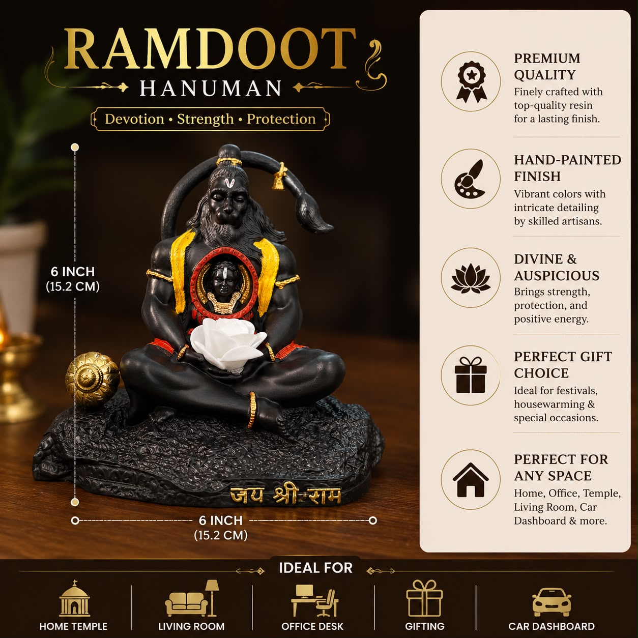 Ramdoot Hanuman Idol
